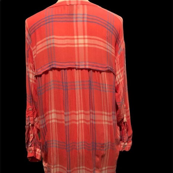 Nine West Jeans popover plaid blouse - Picture 6 of 9
